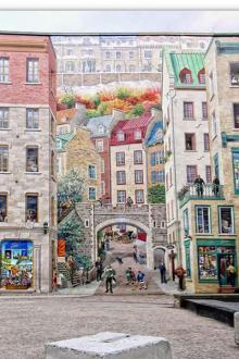 Fresque des quÃ©bÃ©cois - Hotel ChÃ¢teau Fleur de Lys